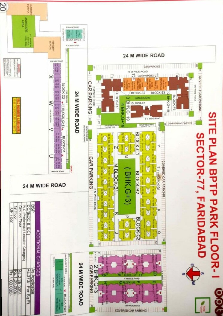 Master Plan, bptp-park-floors-i 3 Bedroom 1458 Sq.Ft. Builder Floor In Sector 77 Faridabad 8223202