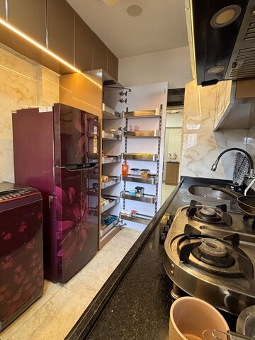 Kitchen in 2 BHK Apartment at Jawahar Nagar CHS Goregaon, Goregaon West – for Rent