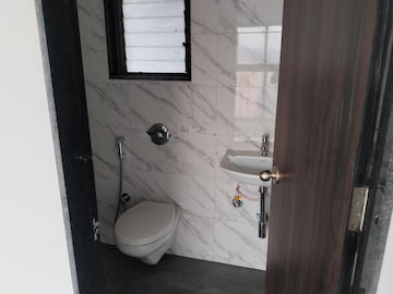 Bathroom in 3 BHK Apartment at Wadhwa TW Gardens, Kandivali East – for Rent