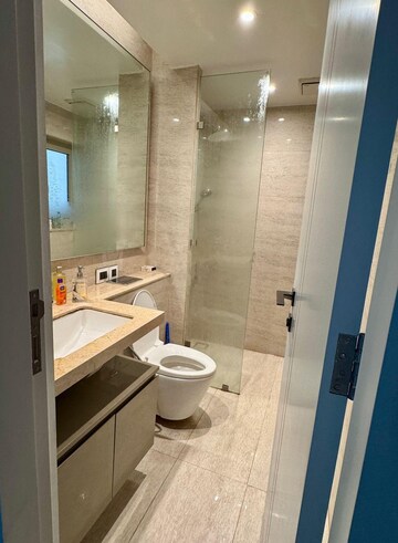Bathroom in 2 BHK Apartment at Hiranandani ParK Clifton, Ghodbunder Road – for Rent