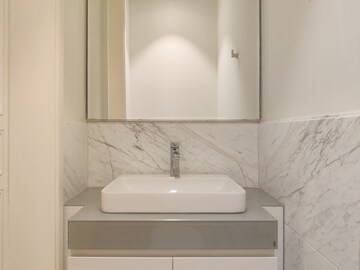 Bathroom in 1 BHK Apartment at Bhartiya Leela Residences, Thanisandra Main Road – for Rent