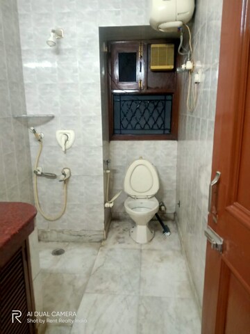 Bathroom in 3 BHK Apartment at Vasant Kunj – for Rent