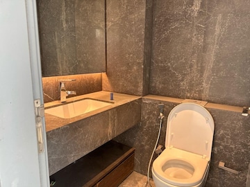 Bathroom in 3 BHK Apartment at Lodha Trump Tower, Worli – for Rent