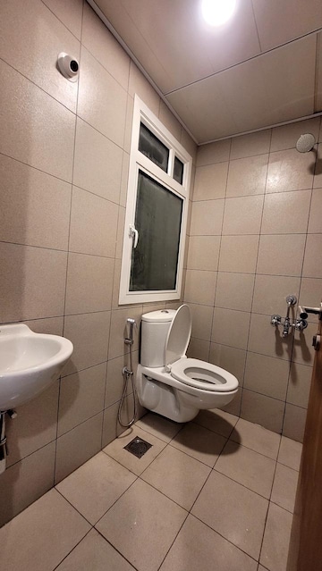 Bathroom in 3 BHK Apartment at Prestige Waterford, Whitefield – for Rent