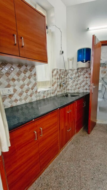 Kitchen in 1 BHK Builder Floor at Ansal Sushant Lok I, Sector 43 – for Rent
