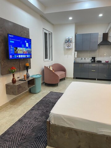 Kitchen in 1 RK Apartment at Sector 38 – for Rent