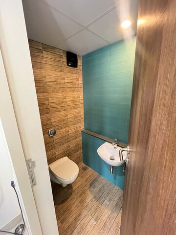 Bathroom in 1 BHK Apartment at Lodha Crown Quality Homes, Majiwada – for Rent