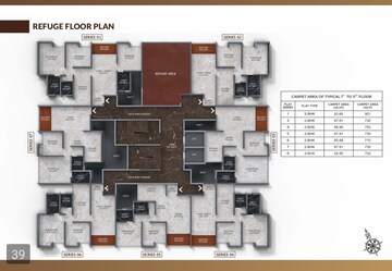 Floor Plan in 3 BHK Apartment at Dhanlaxmi Evana Homes, Manjari – for Sale