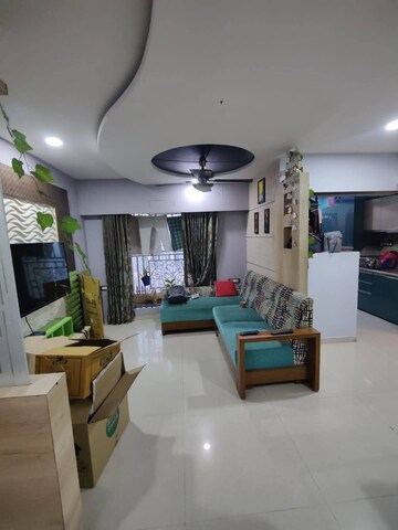 Living Room in 2 BHK Apartment at Cosmos Jewels, Ghodbunder Road – for Rent