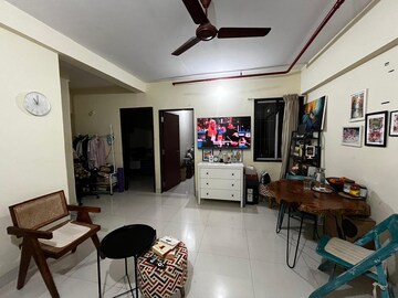 Living Room in 1 BHK Apartment at Sanghvi Evana, Worli – for Rent