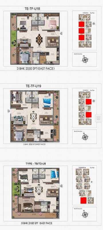 Floor Plan in 4 BHK Apartment at IRA Moon Glade, Narsingi – for Sale