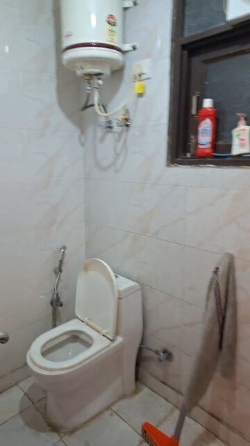 Bathroom in 1 BHK Builder Floor at Mehrauli – for Rent