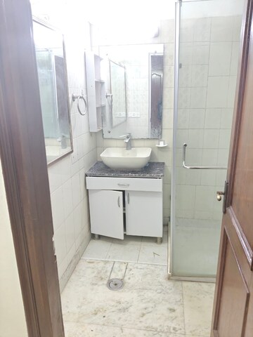 Bathroom in 3 BHK Builder Floor at Hemkunt Colony – for Rent