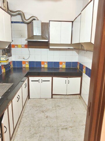 Kitchen in 3 BHK Builder Floor at Hemkunt Colony – for Rent