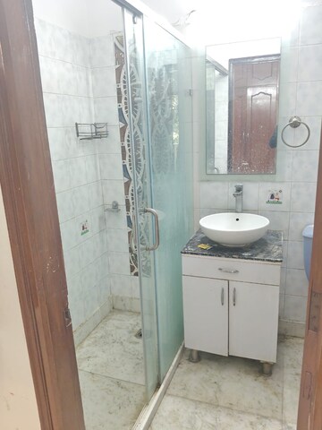 Bathroom in 3 BHK Builder Floor at Hemkunt Colony – for Rent