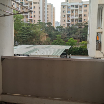 Balcony in 2 BHK Apartment at ARV Ganga Kingston, Mohammadwadi – for Rent