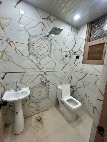 Bathroom in 2 BHK Builder Floor at Niti Khand I – for Rent