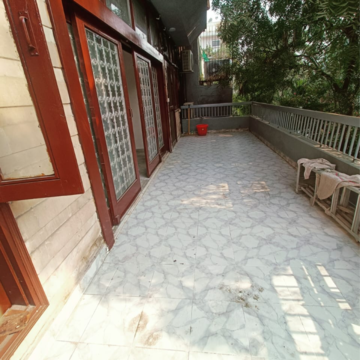 Balcony in 3 BHK Builder Floor at Greater Kailash I – for Rent