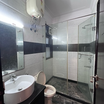 Bathroom in 3 BHK Builder Floor at Ansal Sushant Lok I, Sector 43 – for Rent