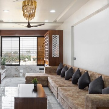Living Room in 2 BHK Apartment at Ganesh Graceland, Ambegaon Budruk – for Rent