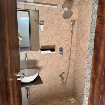 Bathroom in 3 BHK Apartment at Vastrapur – for Rent