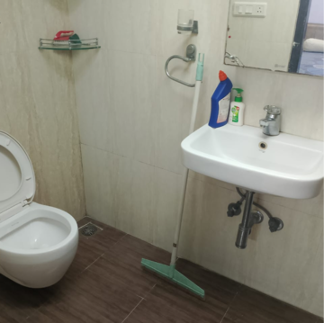 Bathroom in 3 BHK Apartment at The Spring, Kalamboli Sector 20 – for Rent