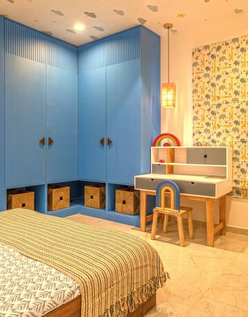 Bedroom in 3 BHK Apartment at Cybercity Rainbow Vistas Rock Gardens, Hi Tech City – for Rent