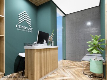 Kitchen in  Office Space at Vastrapur – for Rent