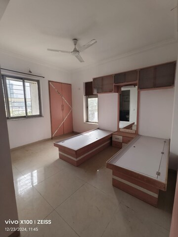 Living Room in 3 BHK Apartment at Soham Garden, Manpada – for Rent