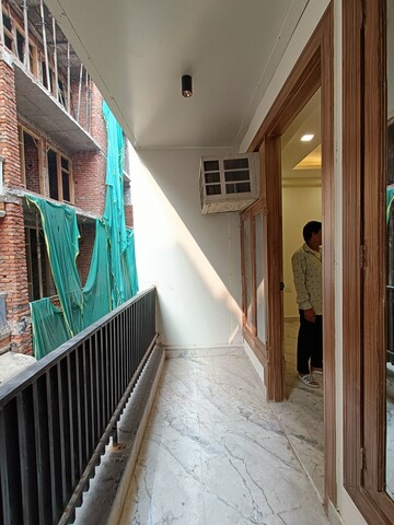 Balcony in 3 BHK Builder Floor at Khirki Extension – for Rent