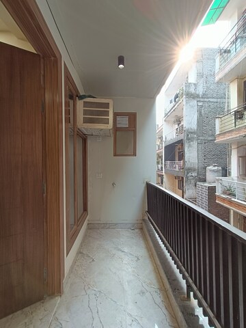 Balcony in 3 BHK Builder Floor at Khirki Extension – for Rent