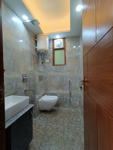 Bathroom in 2 BHK Builder Floor at Panchsheel Vihar – for Rent