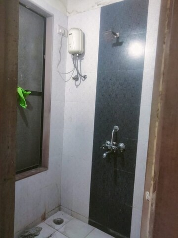 Bathroom in 1 BHK Apartment at Kopar Khairane – for Rent