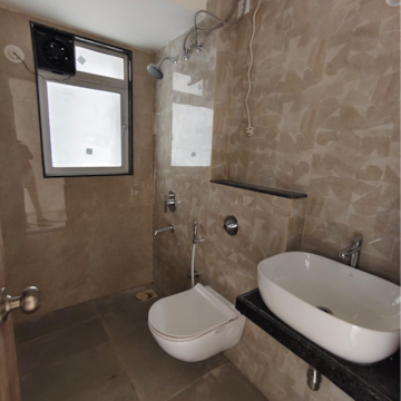 Bathroom in 2 BHK Apartment at Kalpataru Paramount, Majiwada – for Rent