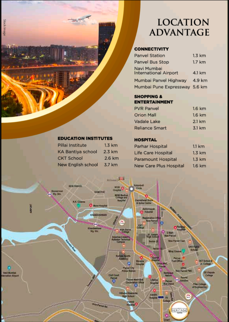 Map Location, tricity-heritage 1 Bedroom 424 Sq.Ft. Apartment In New Panvel East Navi Mumbai 8227473