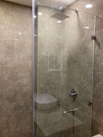 Bathroom in 3 BHK Builder Floor at Ansal Sushant Lok I, Sector 43 – for Rent