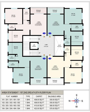 Floor Plan in 1 BHK Apartment at Samarth Krupa, Hinjewadi – for Sale