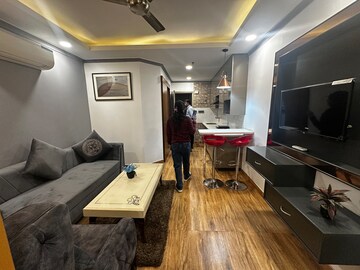 Living Room in Studio Apartment at JMD Suburbio, Sector 67 – for Rent