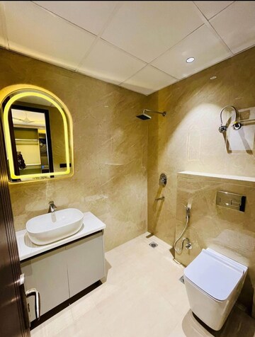 Bathroom in 2 BHK Builder Floor at Unitech Infospace, Sector 21 – for Rent