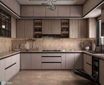 Kitchen in 3 BHK Builder Floor at Unitech Infospace, Sector 21 – for Rent