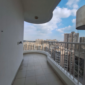 Balcony in 3.5 BHK Apartment at Mahagun Mirabella, Sector 79 – for Rent