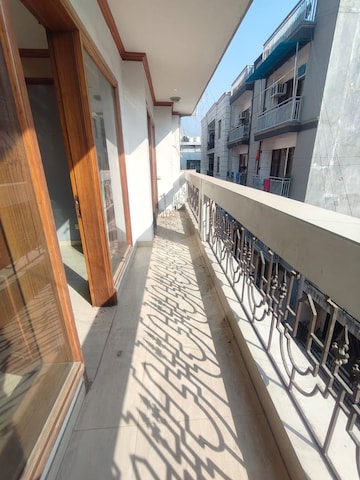 Balcony in 3 BHK Apartment at Hargobind Enclave – for Rent