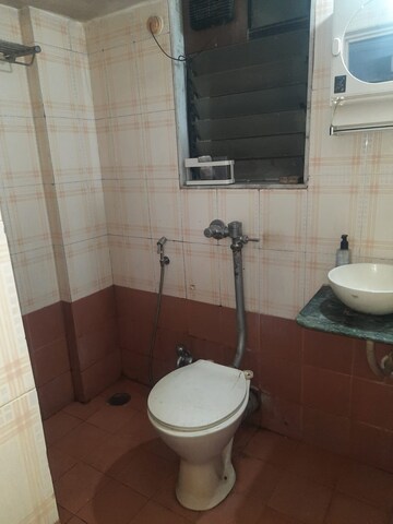 Bathroom in 1 BHK Apartment at Riddhi Garden, Malad East – for Rent