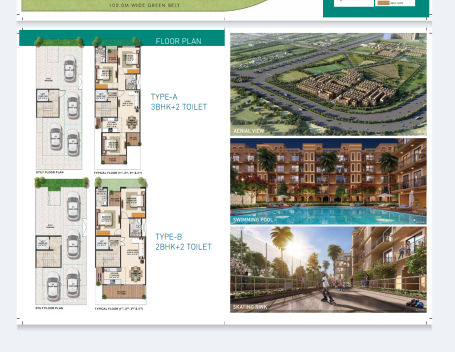 2 BHK 1130 Sq.Ft. Builder Floor in Signature Global Park 4 and 5