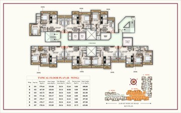 Floor Plan in 2 BHK Apartment at Laukik Vastu Luxuria, P And T Colony – for Sale