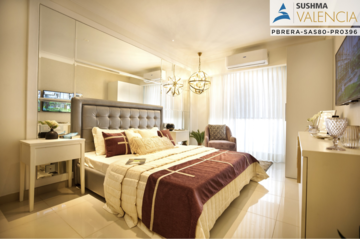 Bedroom in 3 BHK Apartment at Sushma Valencia, Nagla Road – for Sale