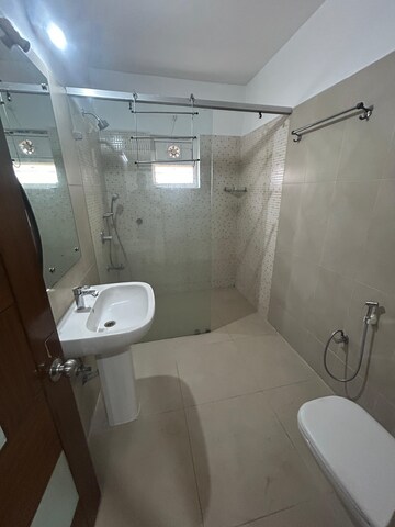 Bathroom in 4 BHK Apartment at Banjara Hills – for Rent