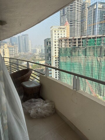 Balcony in 3 BHK Apartment at Lokhandwala Harmony, Worli – for Rent