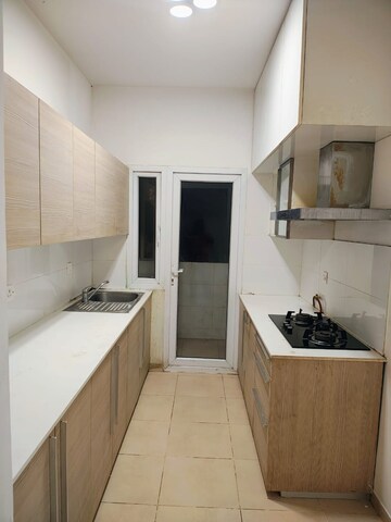 Kitchen in 3 BHK Apartment at Bhartiya Nikoo Homes, Thanisandra Main Road – for Rent
