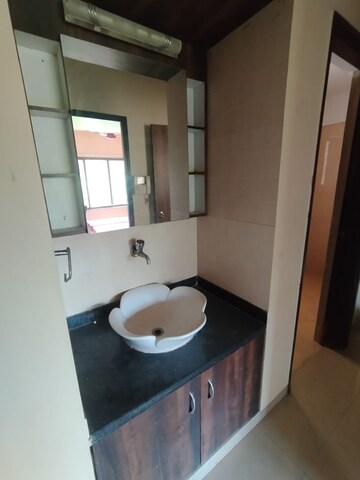 Bathroom in 2.5 BHK Apartment at Sudarshan Sky Garden, Ghodbunder Road – for Rent